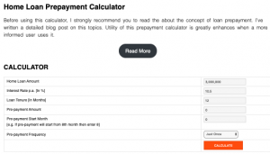 Loan Prepayment Calculator