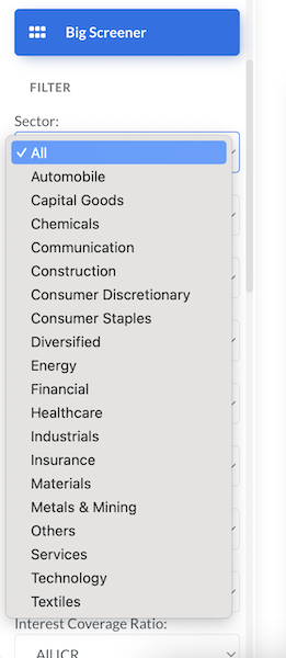 Left Sidebar - Sector