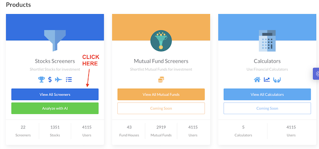 MyStockEngine - Logged in Screen
