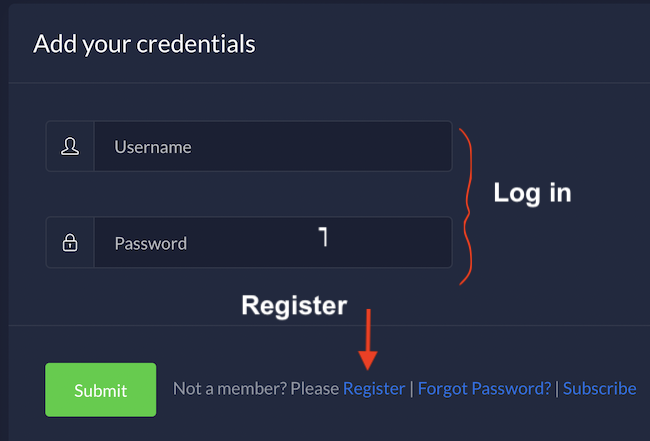 MyStockEngine - Login Register