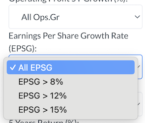 The Big Screener - Growth - EPS