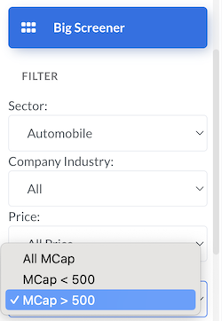 The Big Screener - Market Cap Filter2