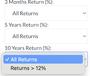The Big Screener - Price - 10Year